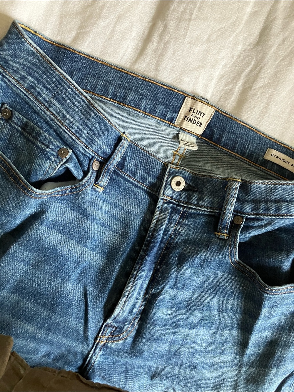 Flint and Tinder Men's Straight Jeans - Blue